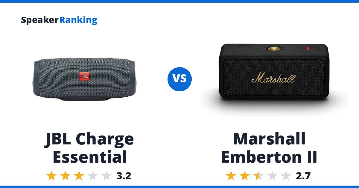 JBL Charge Essential vs Marshall Emberton II