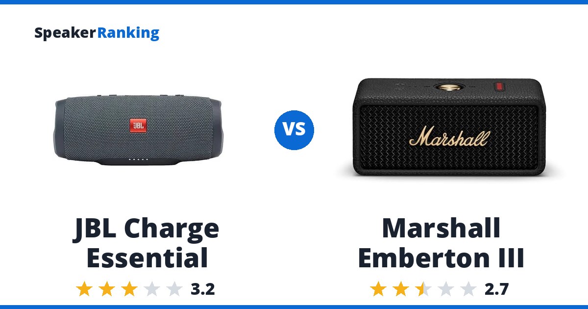 JBL Charge Essential vs Marshall Emberton III
