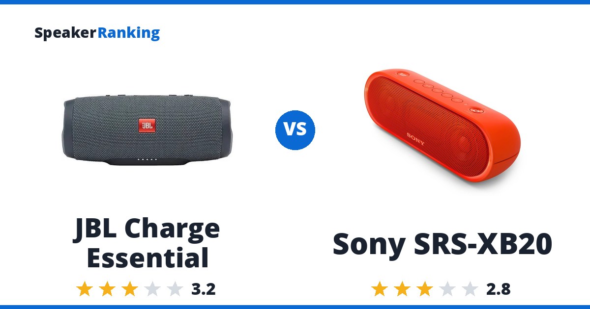 JBL Charge Essential vs Sony SRS-XB20