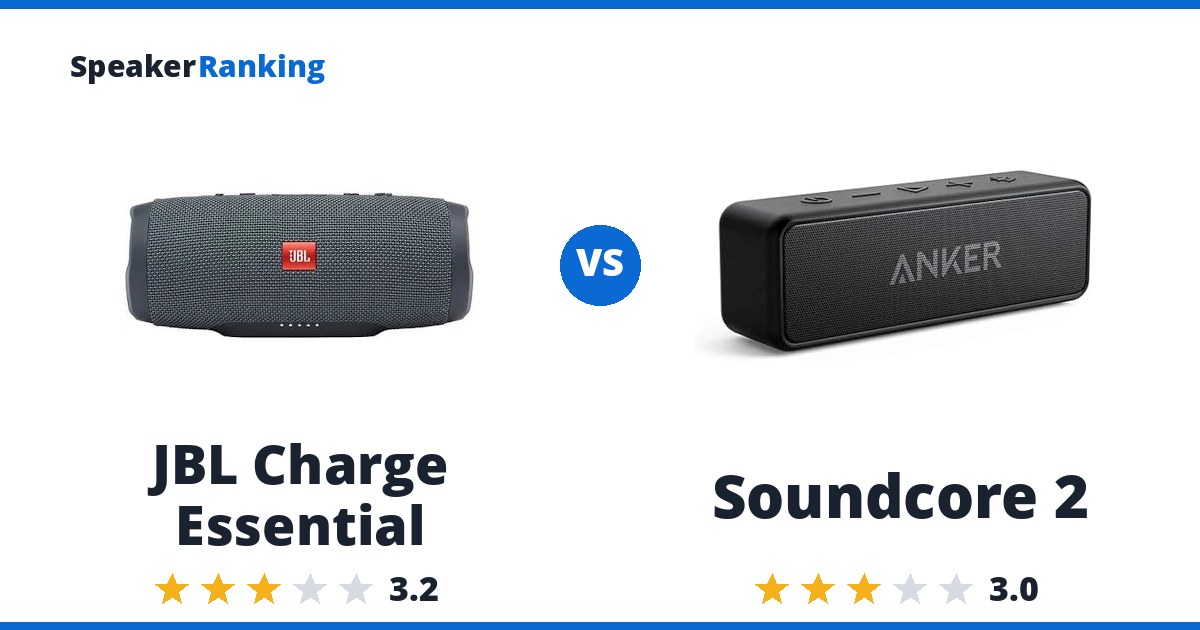 JBL Charge Essential vs Soundcore 2