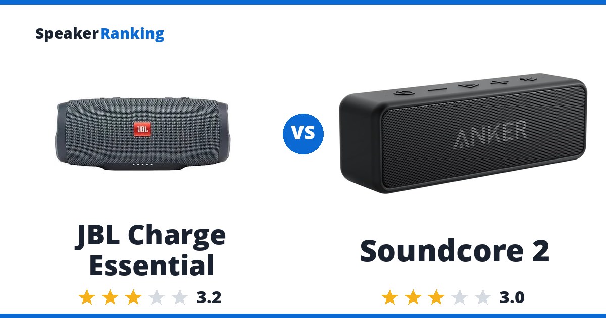 JBL Charge Essential vs Soundcore 2