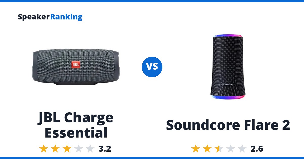 JBL Charge Essential vs Soundcore Flare 2