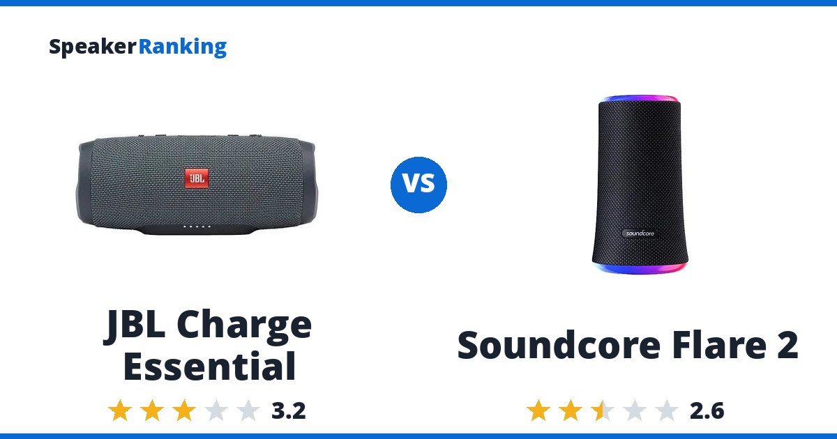 JBL Charge Essential vs Soundcore Flare 2