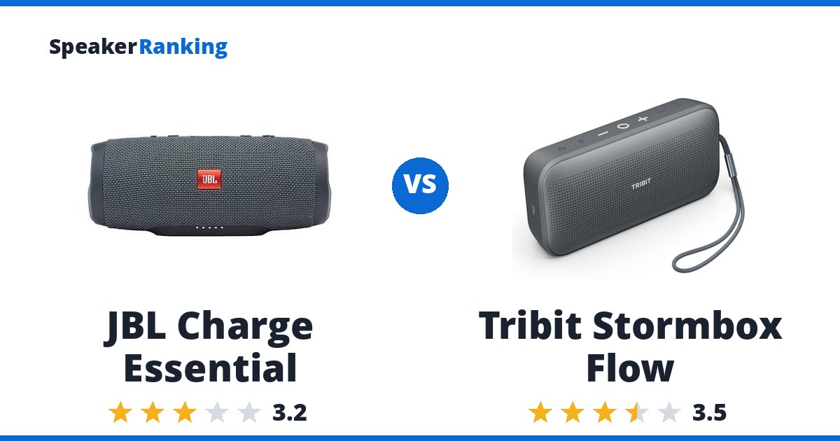 JBL Charge Essential vs Tribit Stormbox Flow