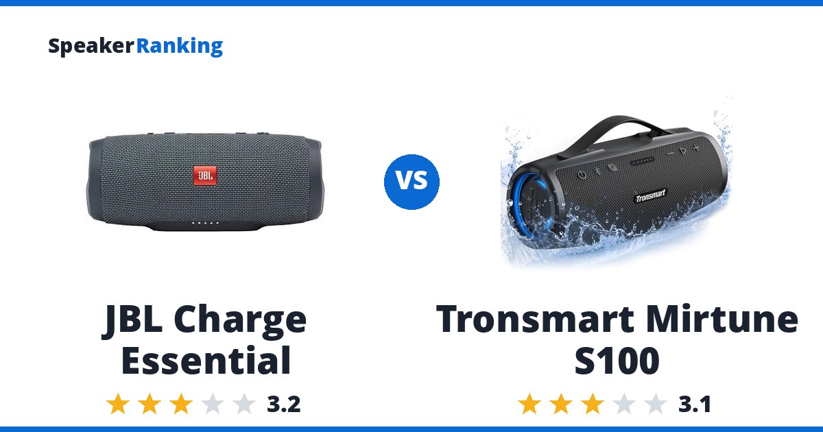 JBL Charge Essential vs Tronsmart Mirtune S100