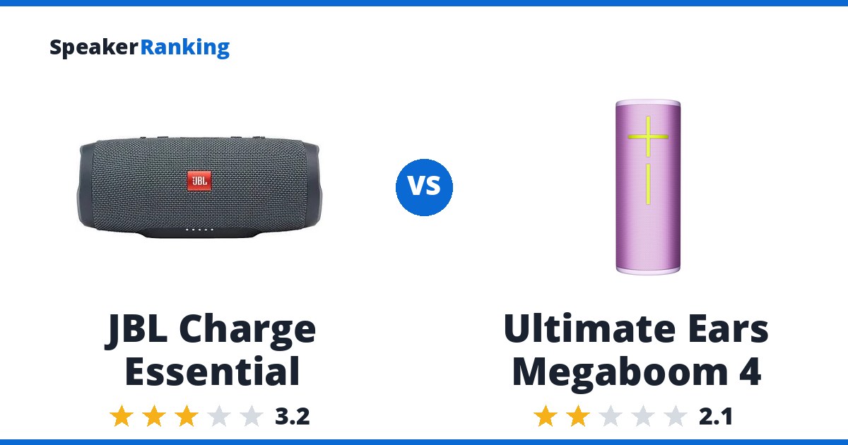 JBL Charge Essential vs Ultimate Ears Megaboom 4