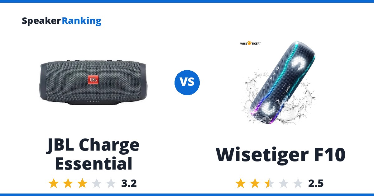 JBL Charge Essential vs Wisetiger F10