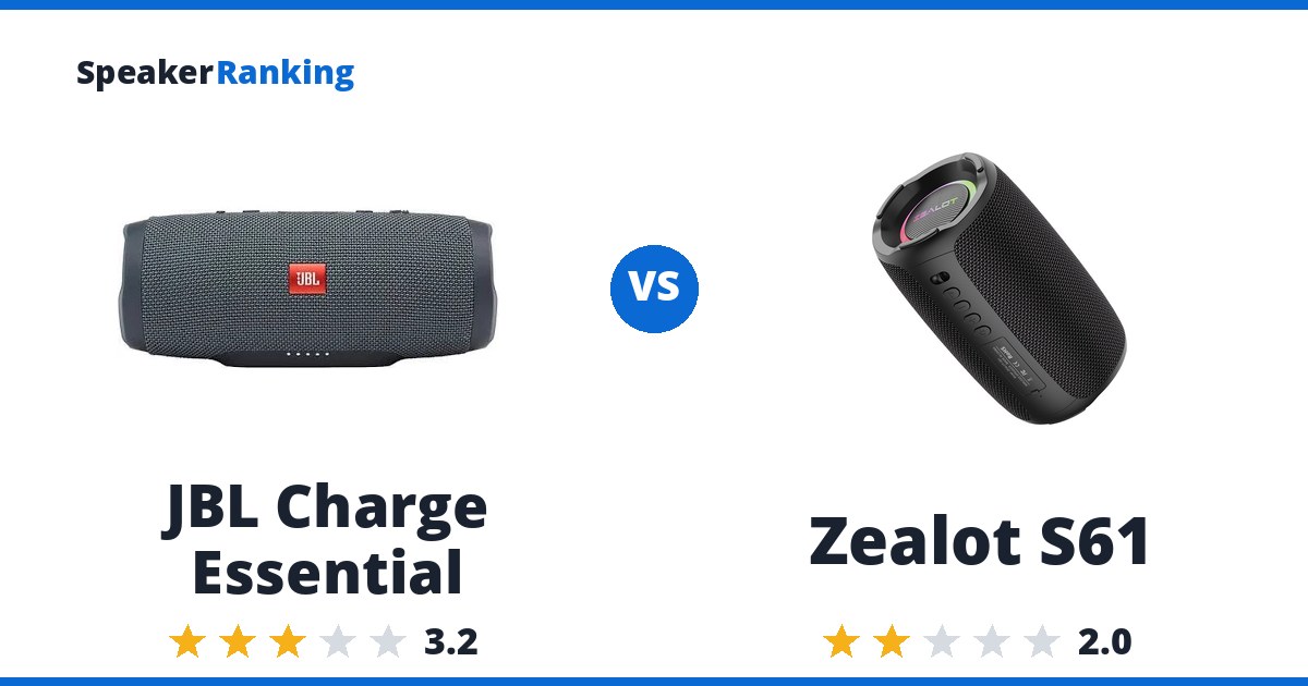 JBL Charge Essential vs Zealot S61