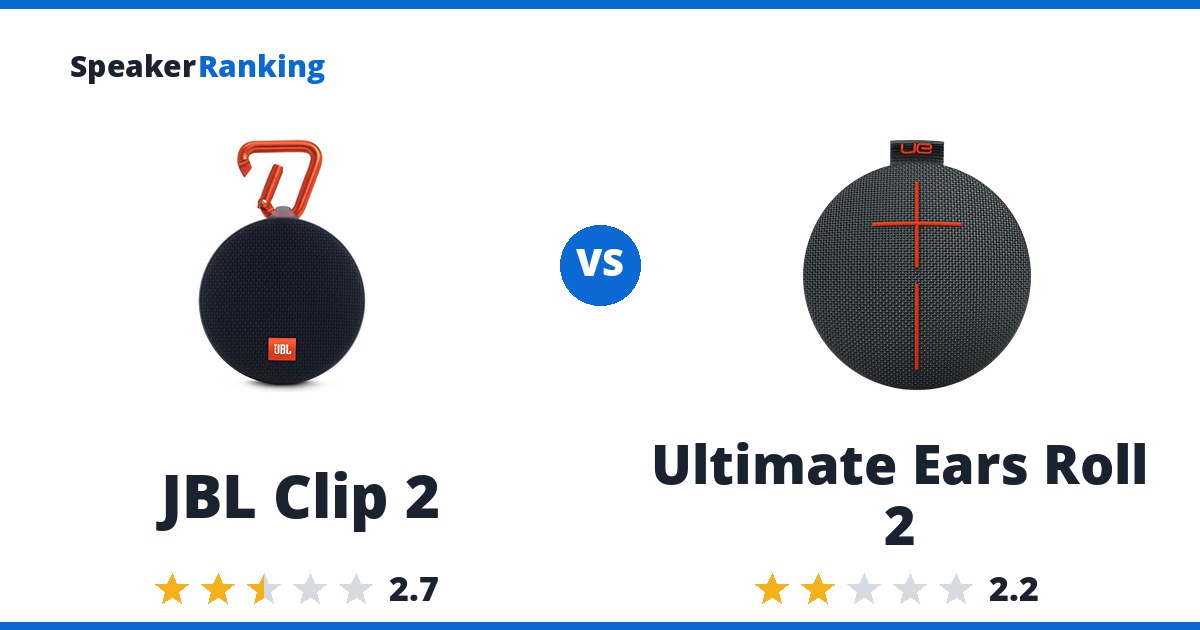 JBL Clip 2 vs Ultimate Ears Roll 2