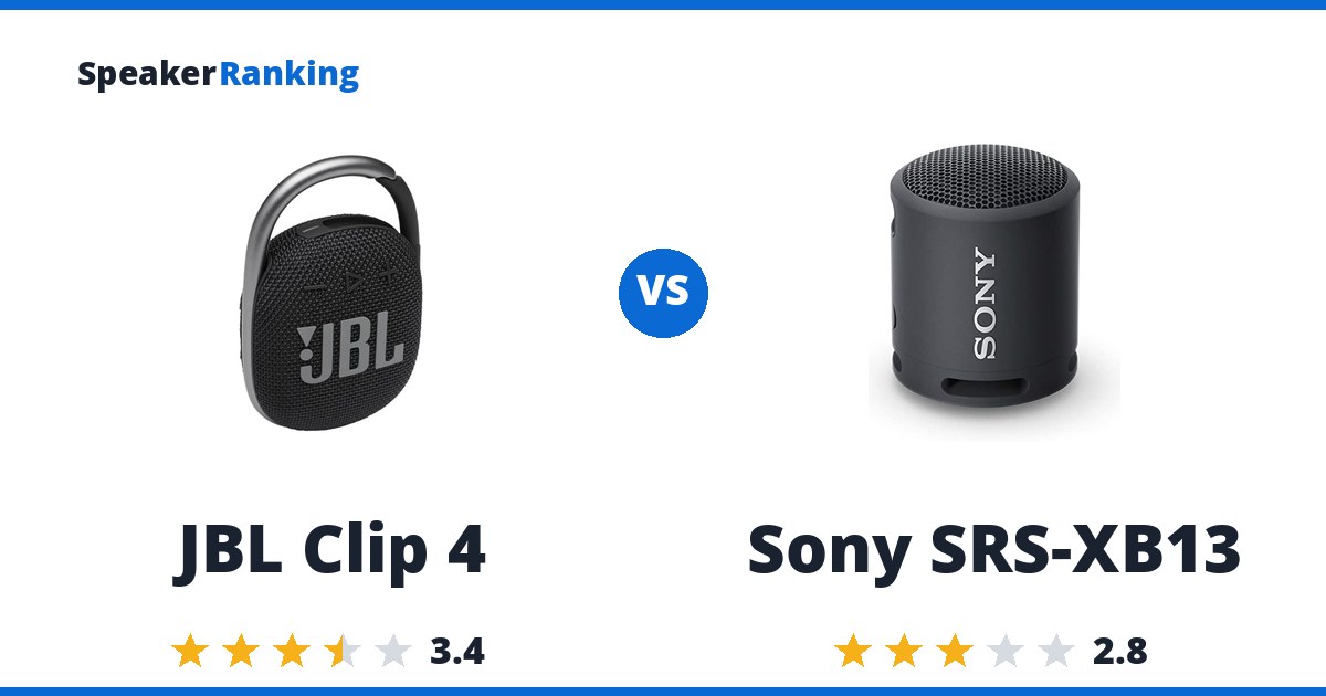 JBL Clip 4 vs Sony SRS-XB13