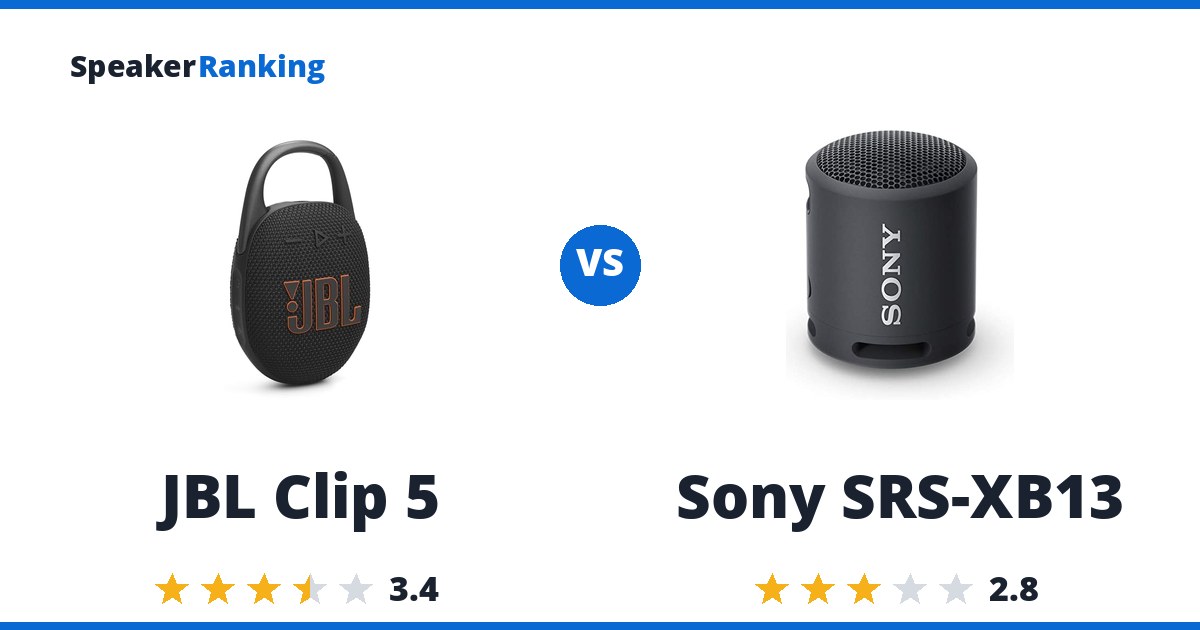JBL Clip 5 vs Sony SRS-XB13