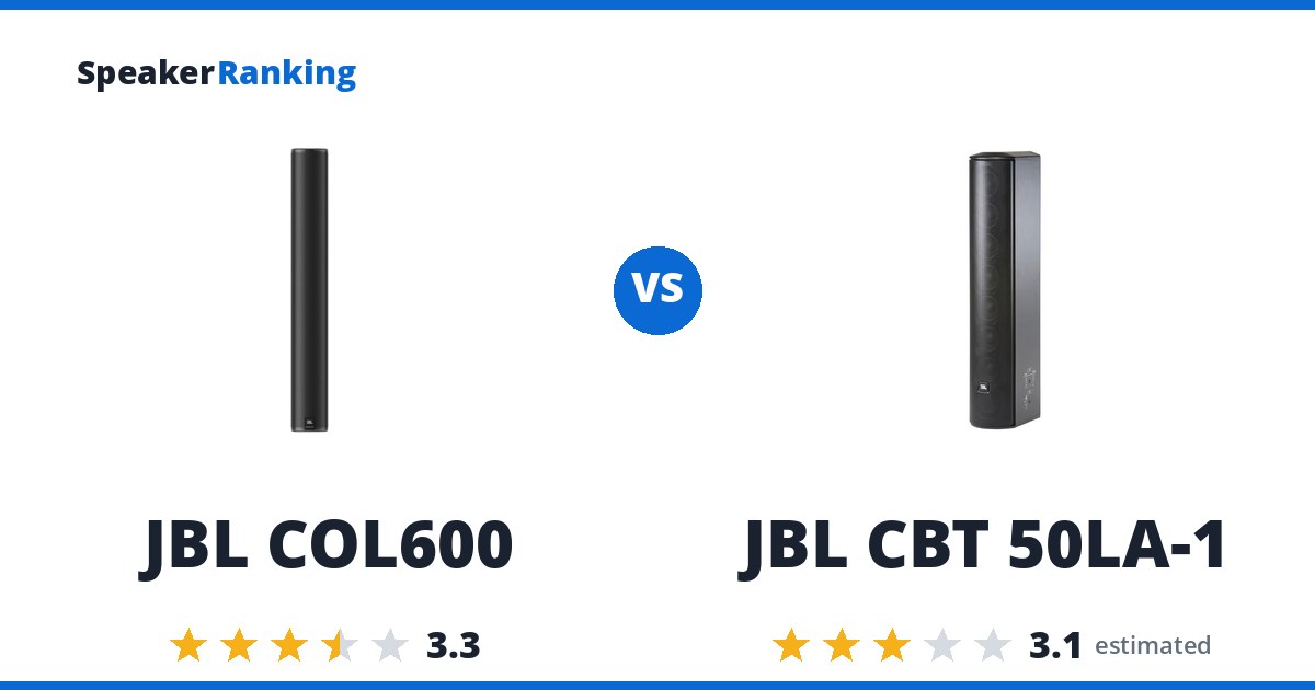 JBL COL600 vs JBL CBT 50LA-1