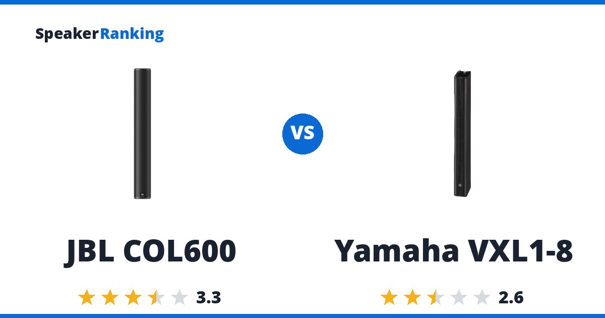 JBL COL600 vs Yamaha VXL1-8