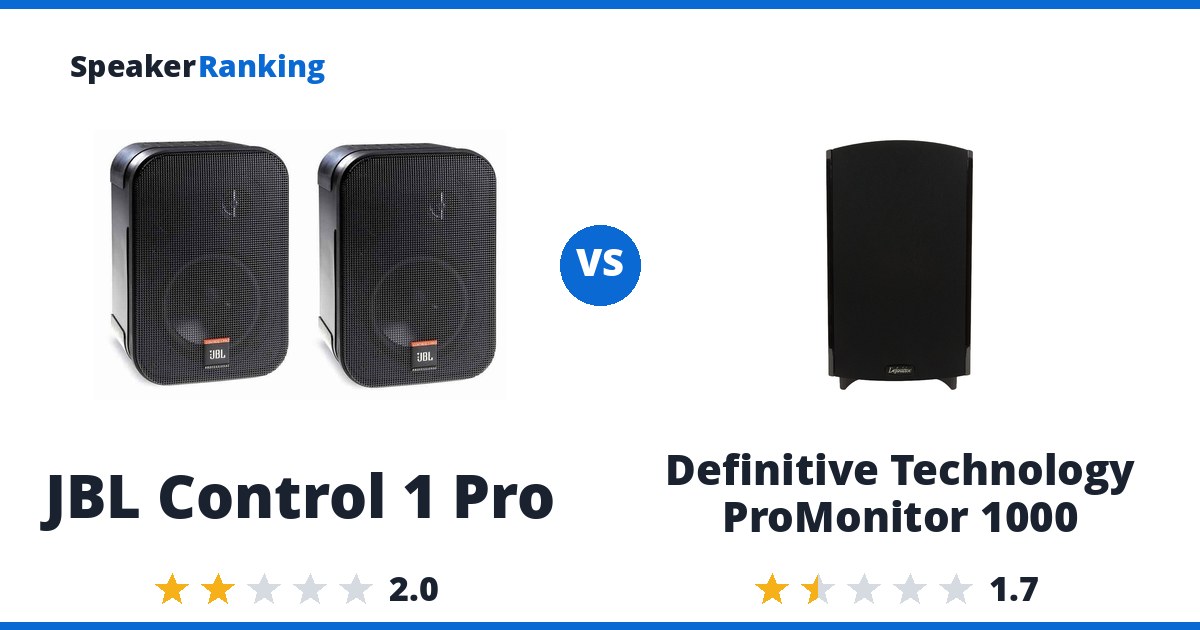 JBL Control 1 Pro vs Definitive Technology ProMonitor 1000