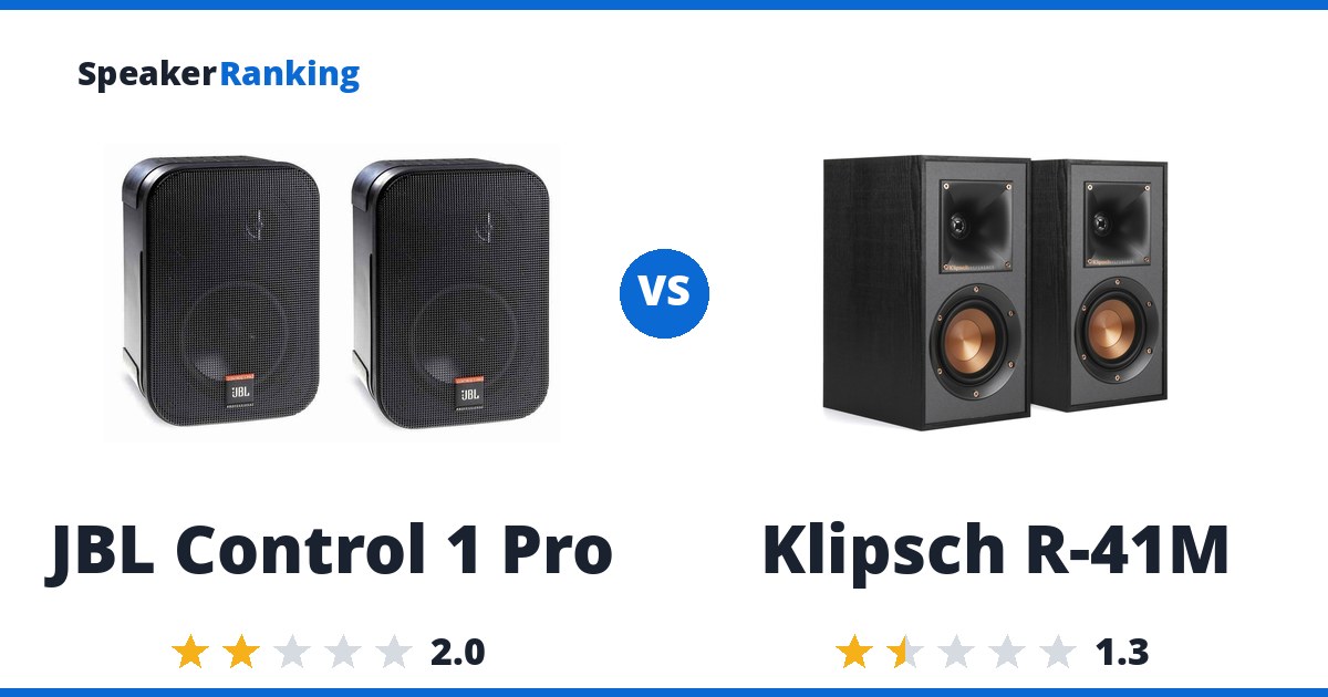 JBL Control 1 Pro vs Klipsch R-41M