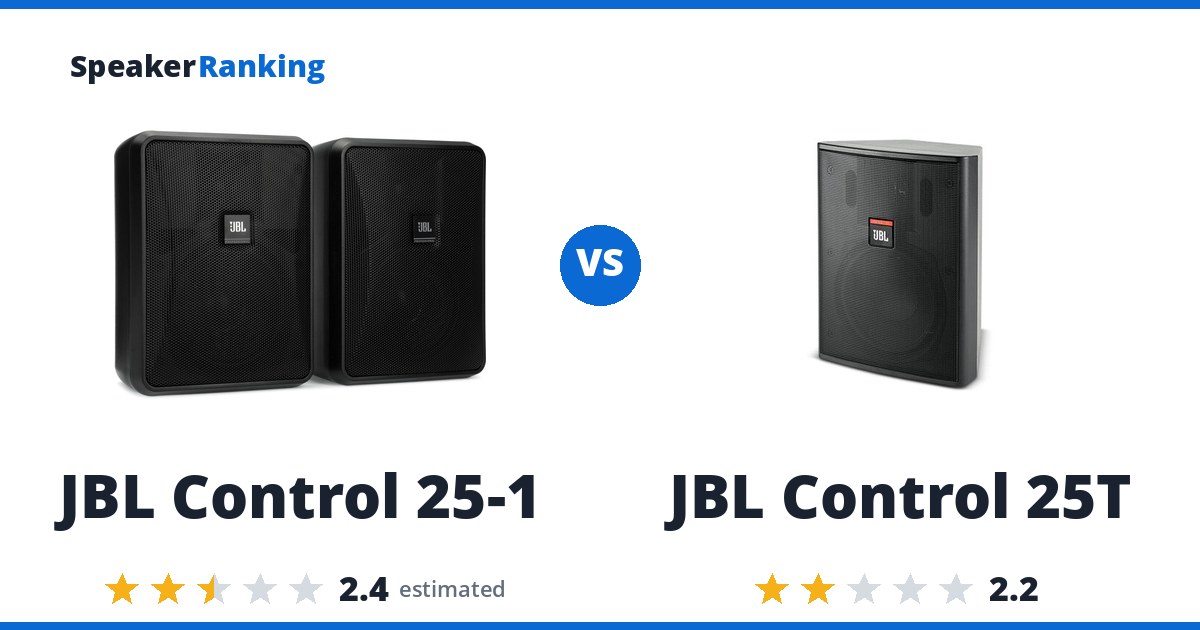 JBL Control 25-1 vs JBL Control 25T