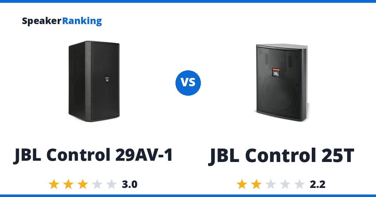 JBL Control 29AV-1 vs JBL Control 25T