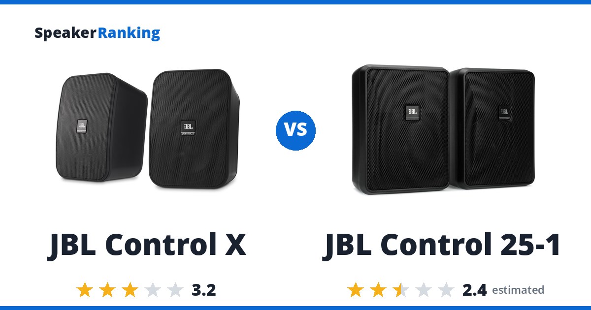 JBL Control X vs JBL Control 25-1