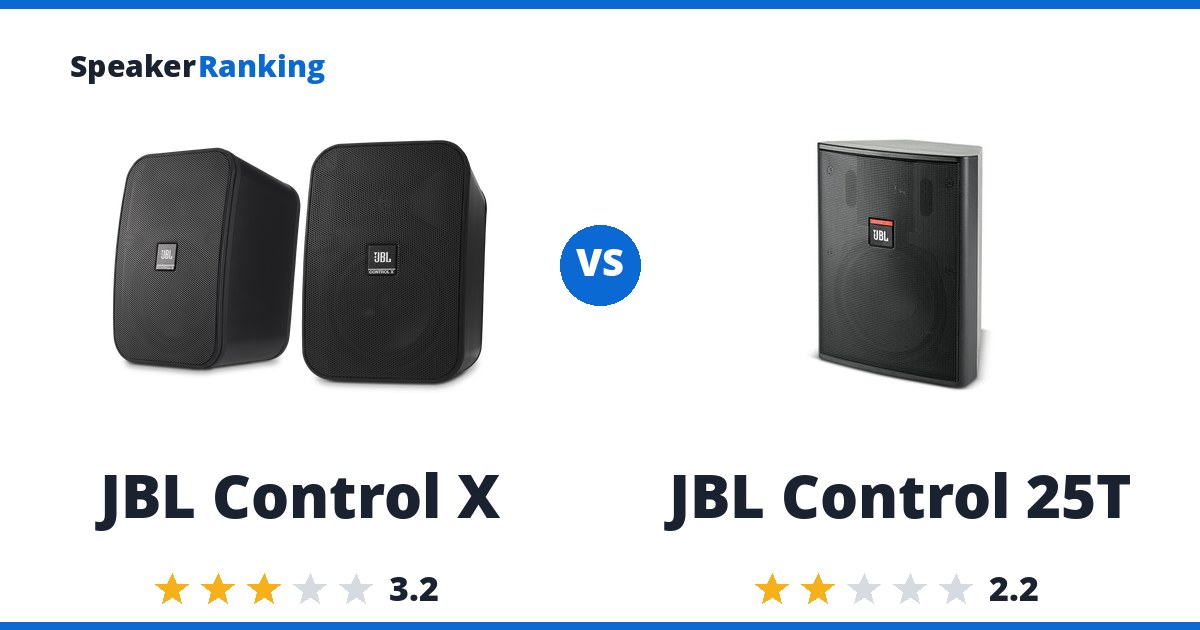 JBL Control X vs JBL Control 25T