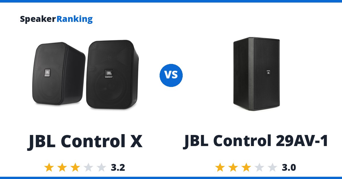 JBL Control X vs JBL Control 29AV-1