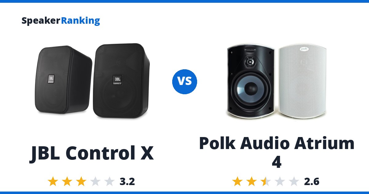 JBL Control X vs Polk Audio Atrium 4