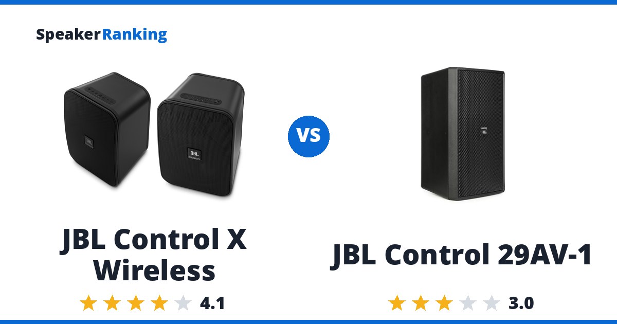 JBL Control X Wireless vs JBL Control 29AV-1