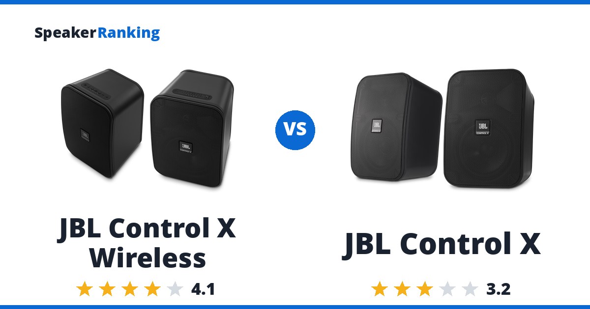 JBL Control X Wireless vs JBL Control X