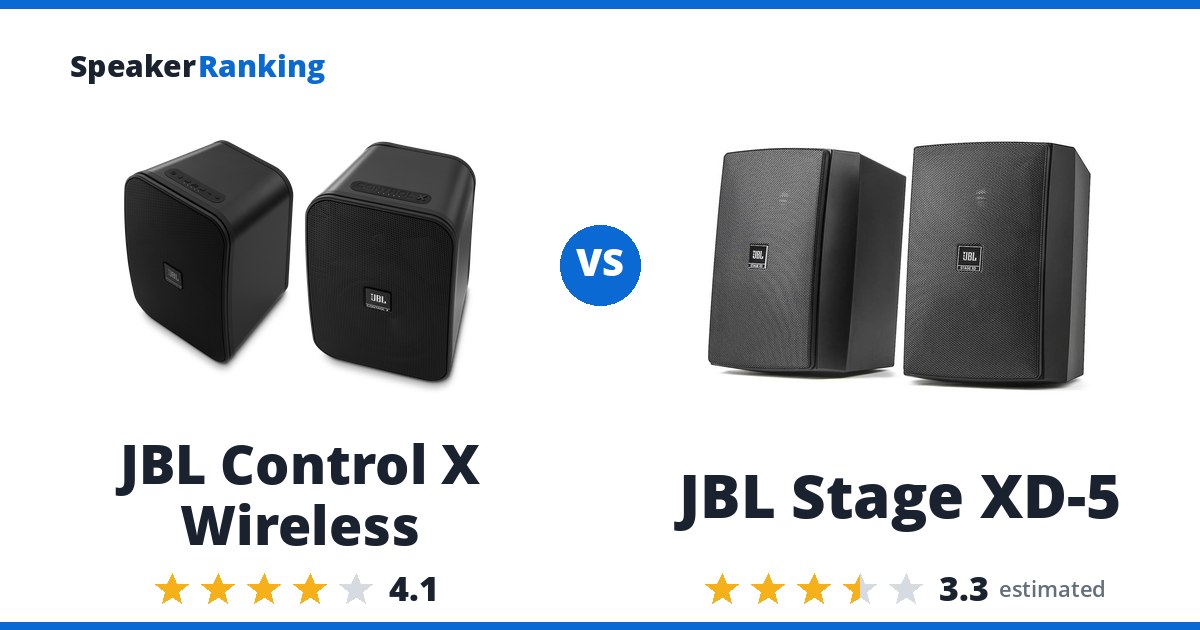 JBL Control X Wireless vs JBL Stage XD-5