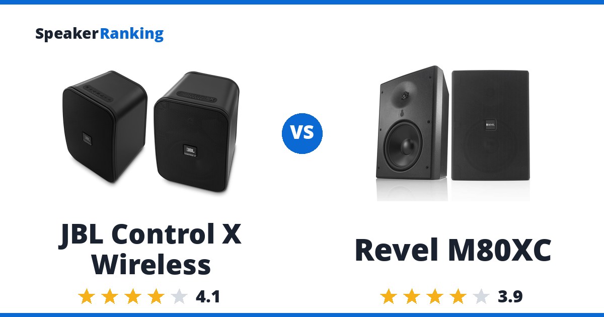 JBL Control X Wireless vs Revel M80XC
