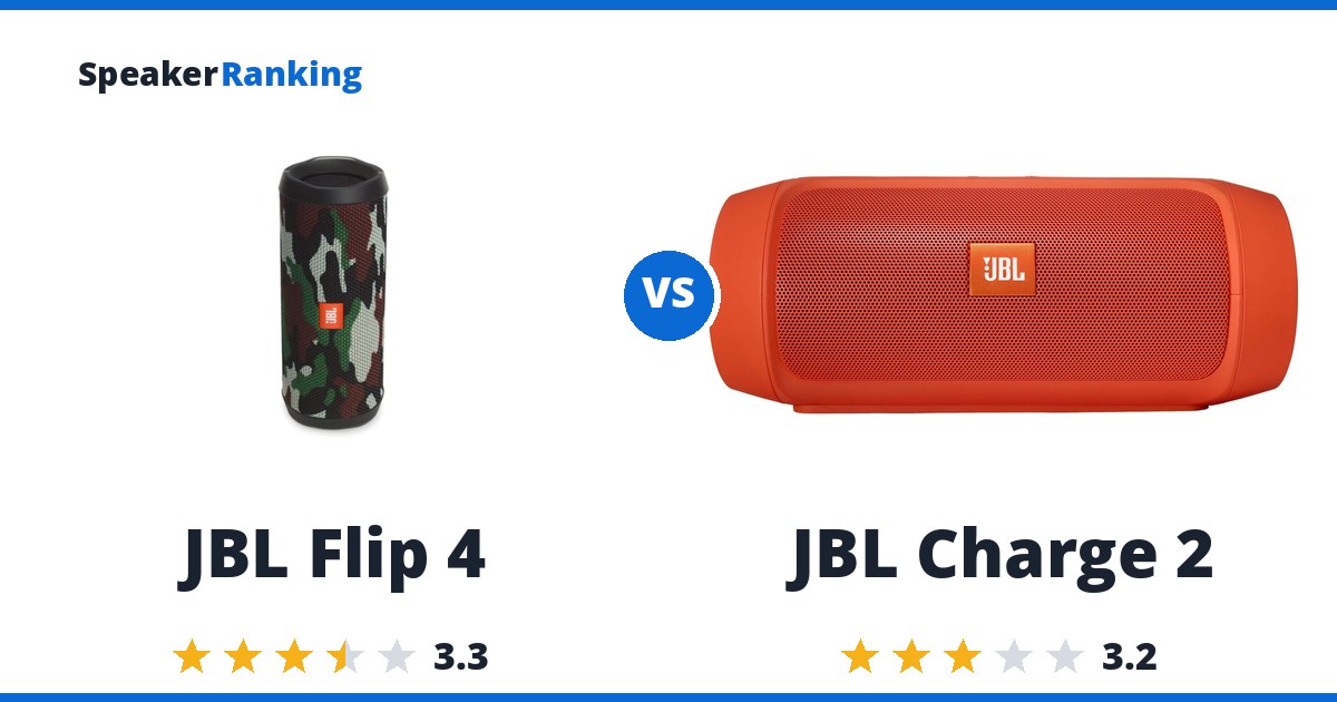JBL Flip 4 vs JBL Charge 2