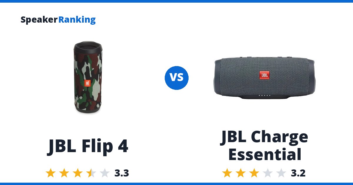 JBL Flip 4 vs JBL Charge Essential