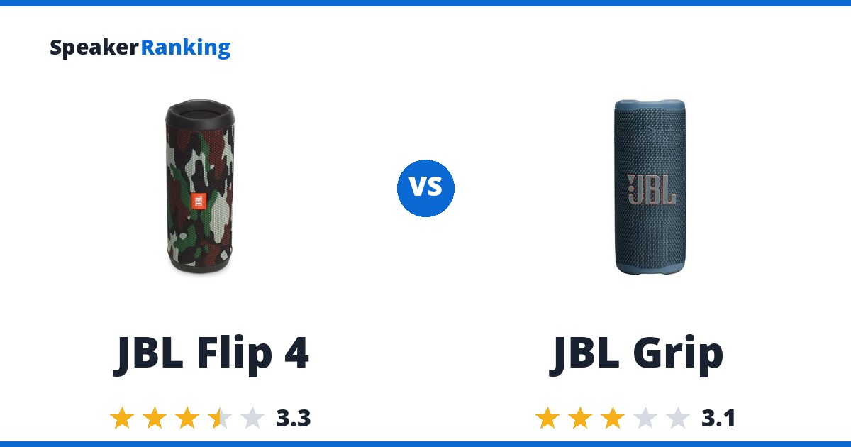 JBL Flip 4 vs JBL Grip