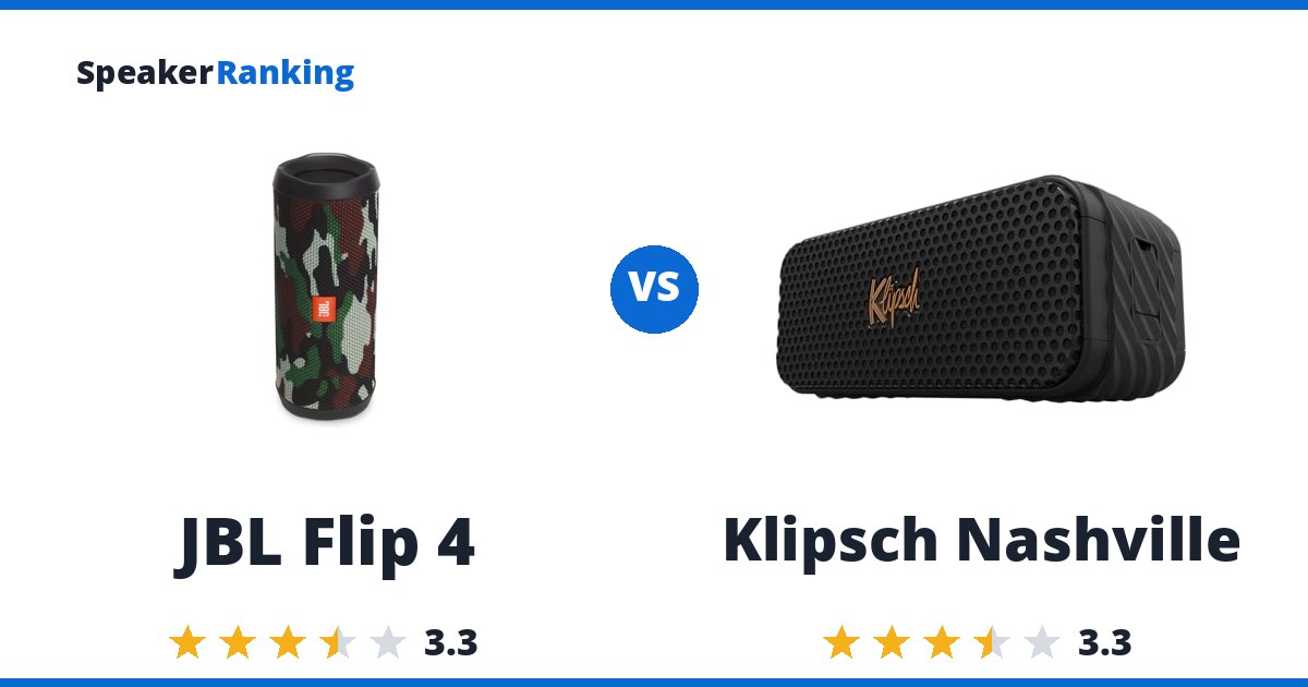 JBL Flip 4 vs Klipsch Nashville