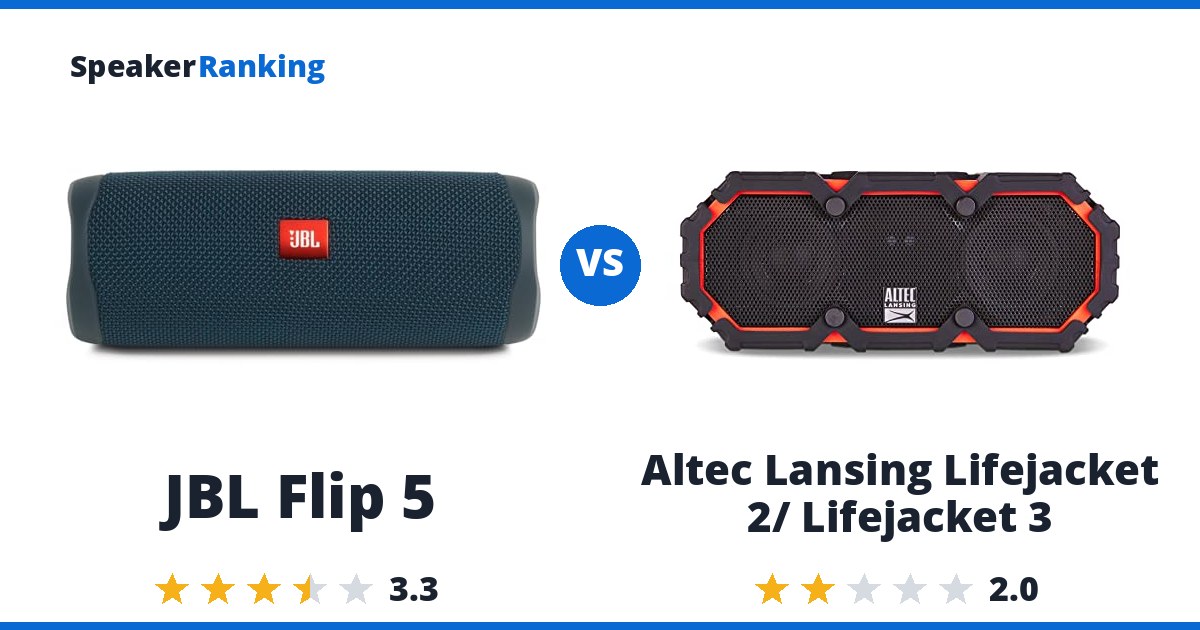 JBL Flip 5 vs Altec Lansing Lifejacket 2/ Lifejacket 3
