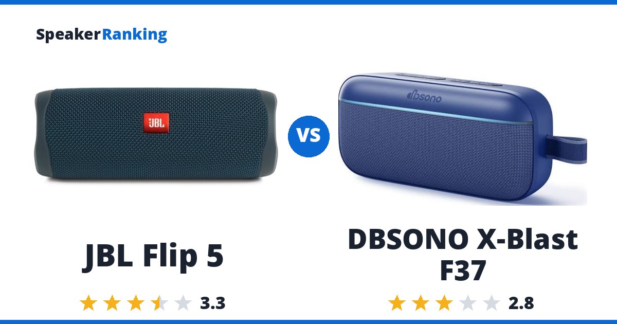 JBL Flip 5 vs DBSONO X-Blast F37