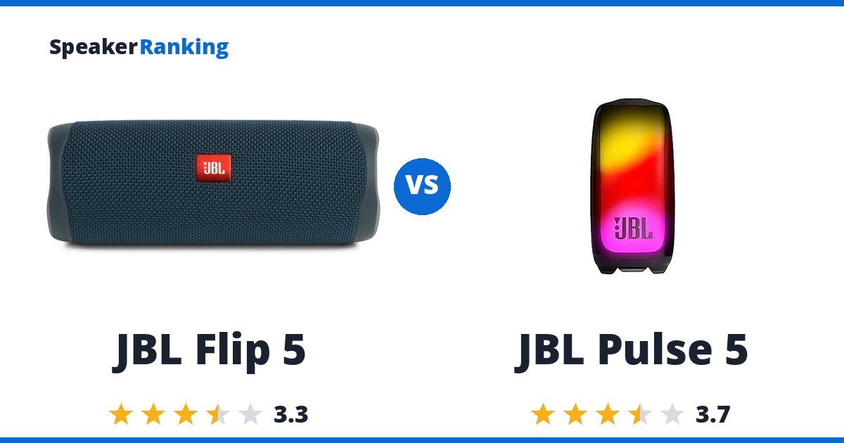 JBL Flip 5 vs JBL Pulse 5