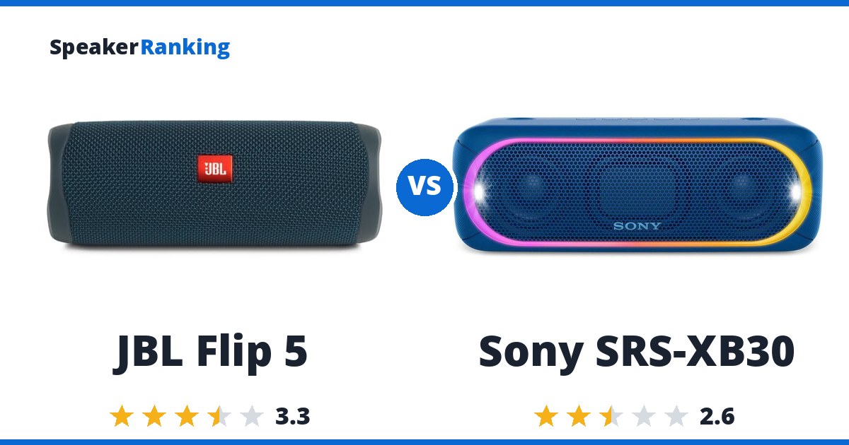 JBL Flip 5 vs Sony SRS-XB30