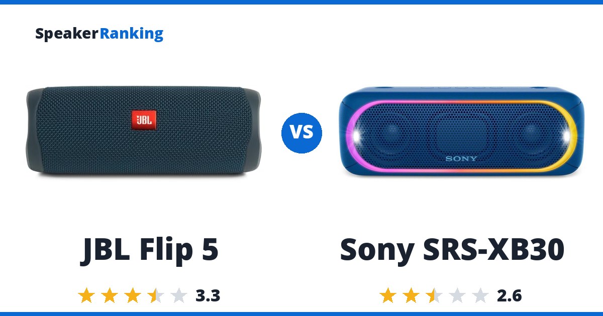 JBL Flip 5 vs Sony SRS-XB30