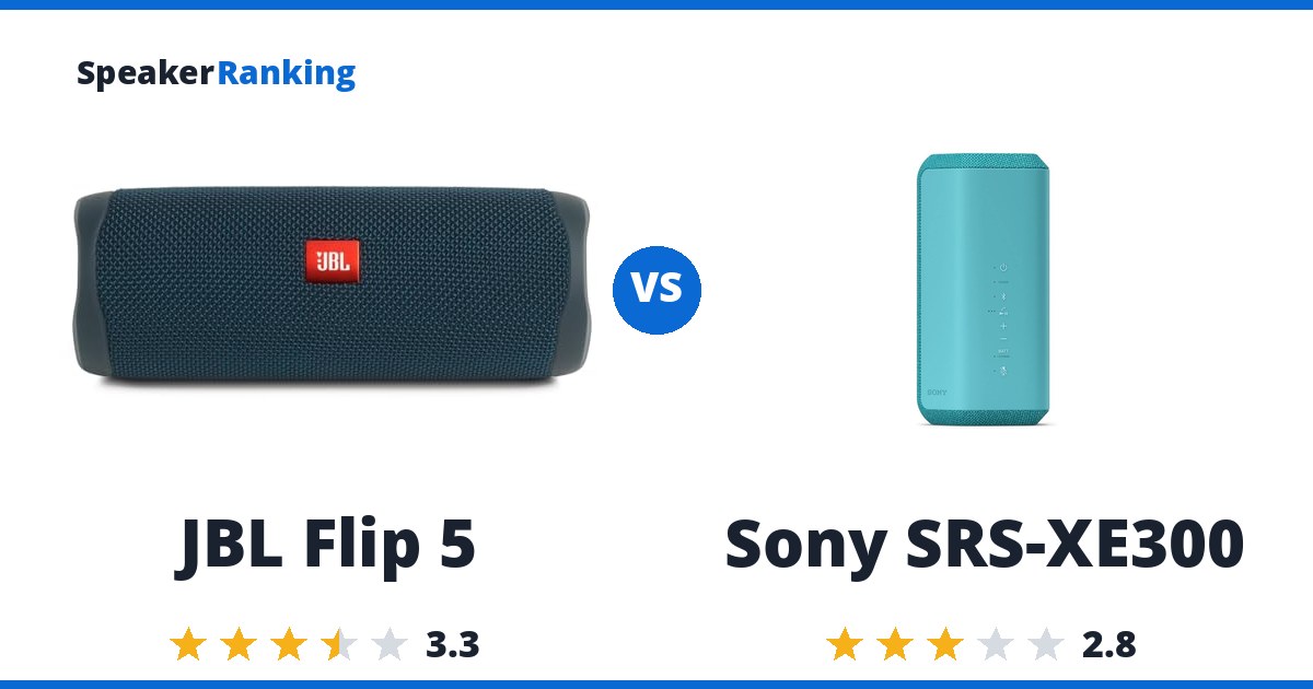 JBL Flip 5 vs Sony SRS-XE300