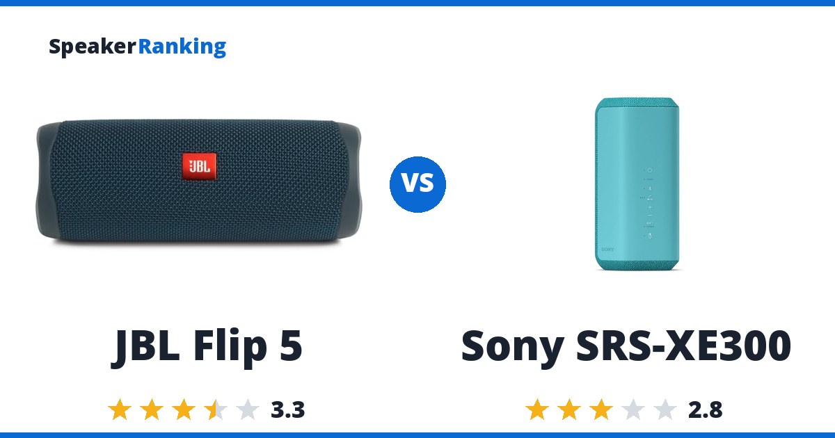 JBL Flip 5 vs Sony SRS-XE300