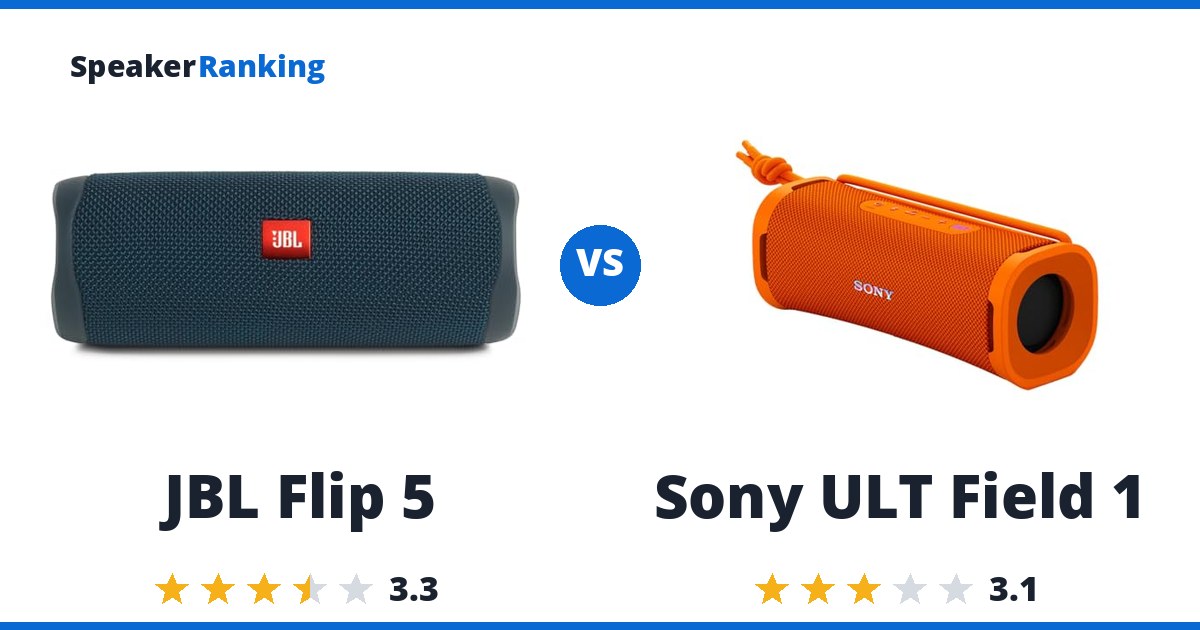 JBL Flip 5 vs Sony ULT Field 1