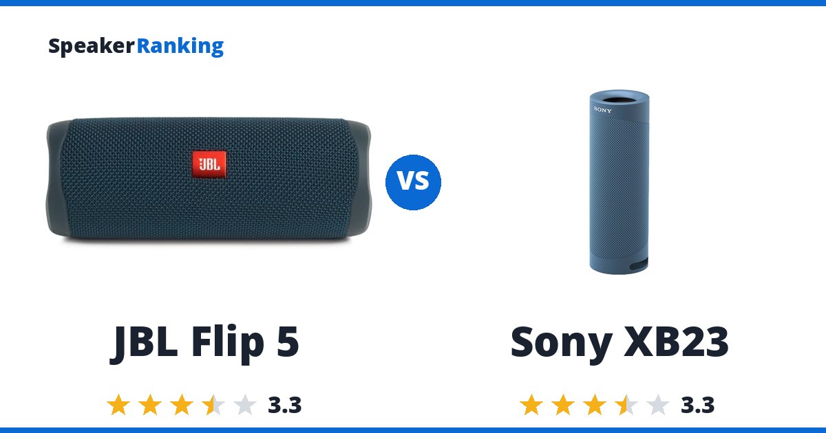 JBL Flip 5 vs Sony XB23