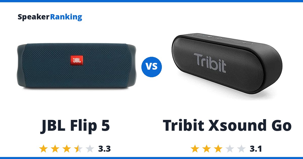 JBL Flip 5 vs Tribit Xsound Go