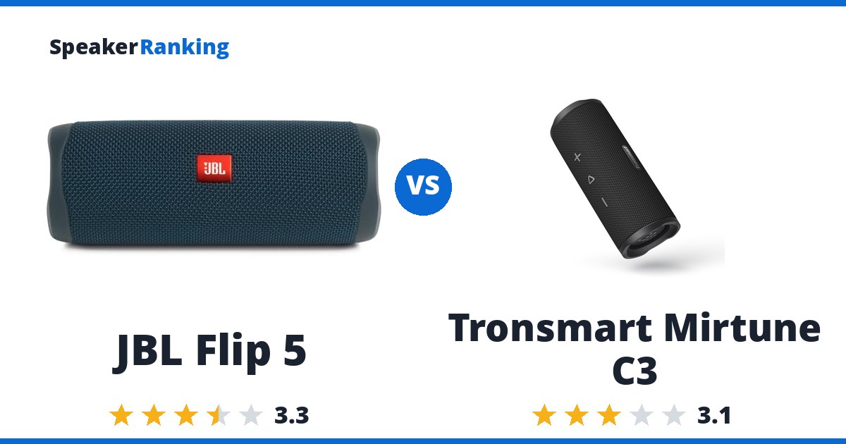 JBL Flip 5 vs Tronsmart Mirtune C3