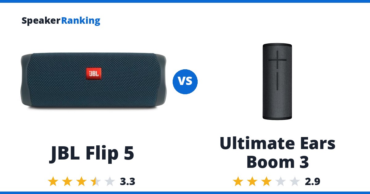 JBL Flip 5 vs Ultimate Ears Boom 3