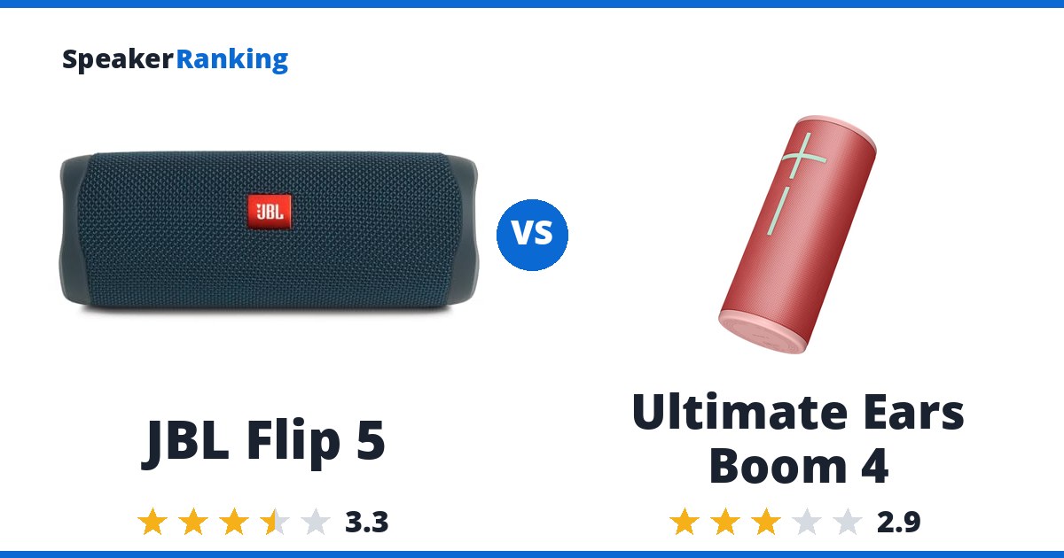 JBL Flip 5 vs Ultimate Ears Boom 4