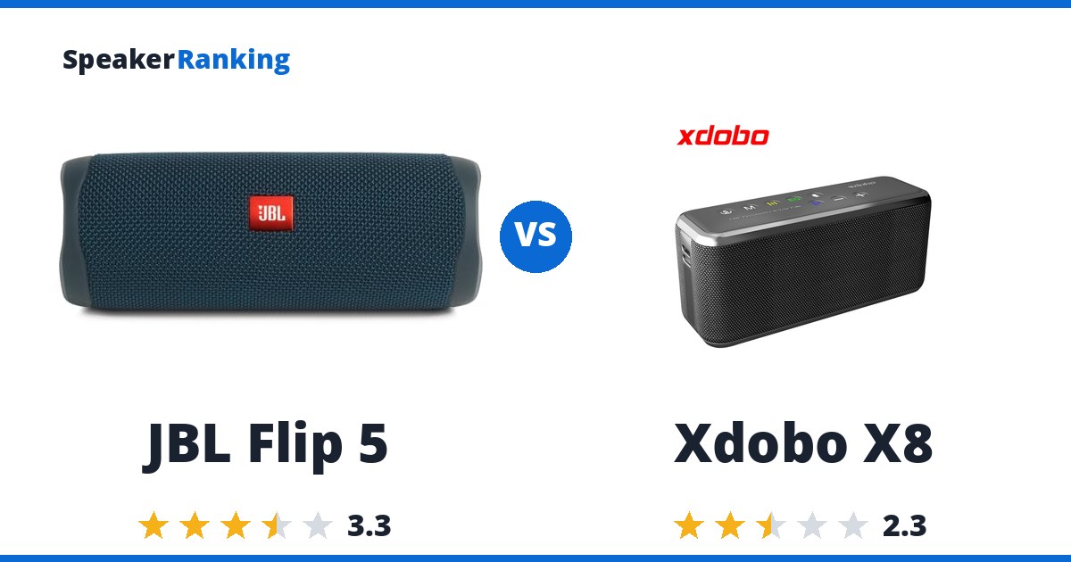 JBL Flip 5 vs Xdobo X8