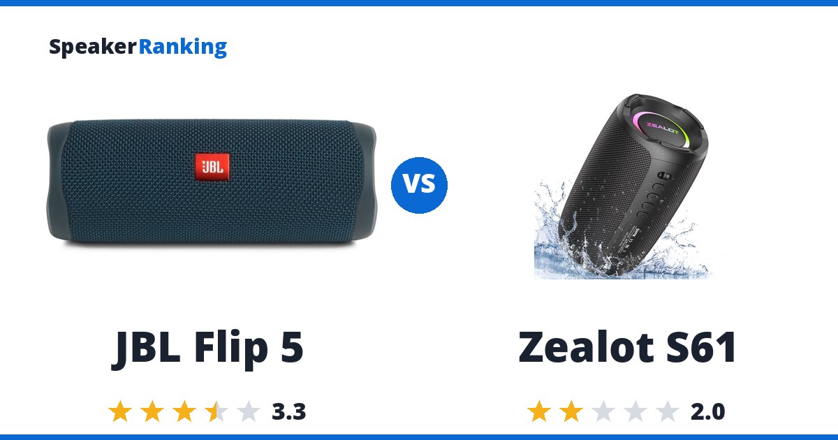 JBL Flip 5 vs Zealot S61