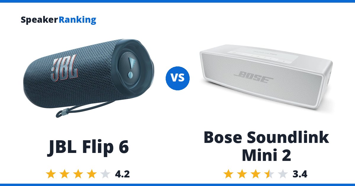JBL Flip 6 vs Bose Soundlink Mini 2