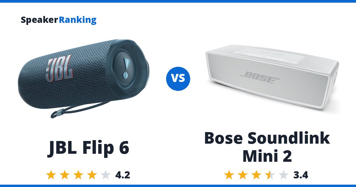 JBL Flip 6 vs Bose Soundlink Mini 2
